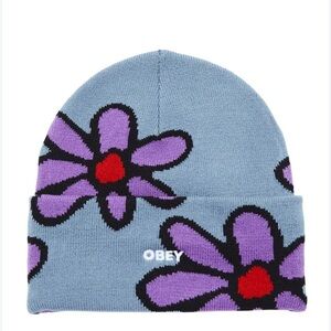 Obey Beanie in Vintage Floral Multi
